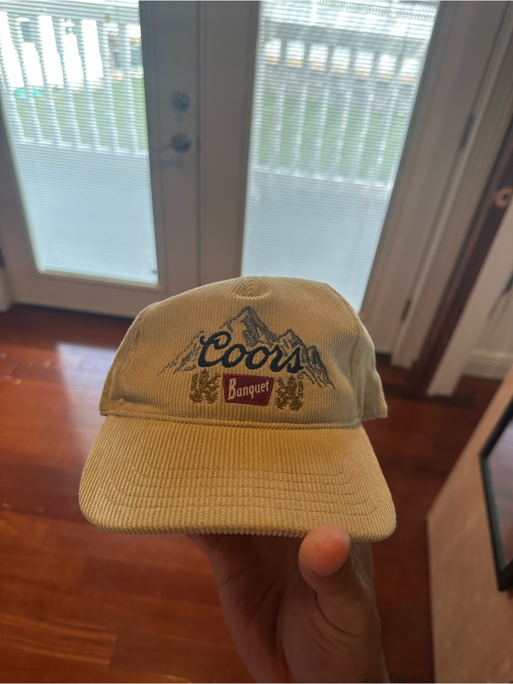 Coors Banquet Beige Corduroy Baseball Cap